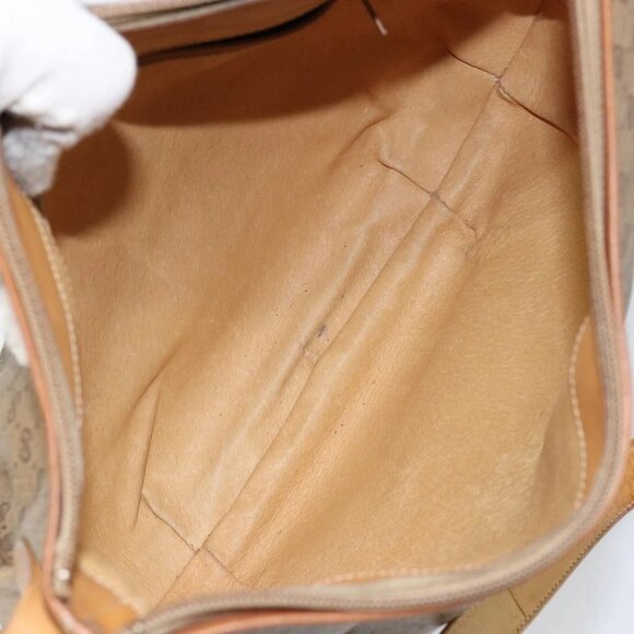 GUCCI Micro GG Supreme Shoulder Bag PVC Beige Gold 001 256 1324 Auth ep11400 - Picture 12 of 14